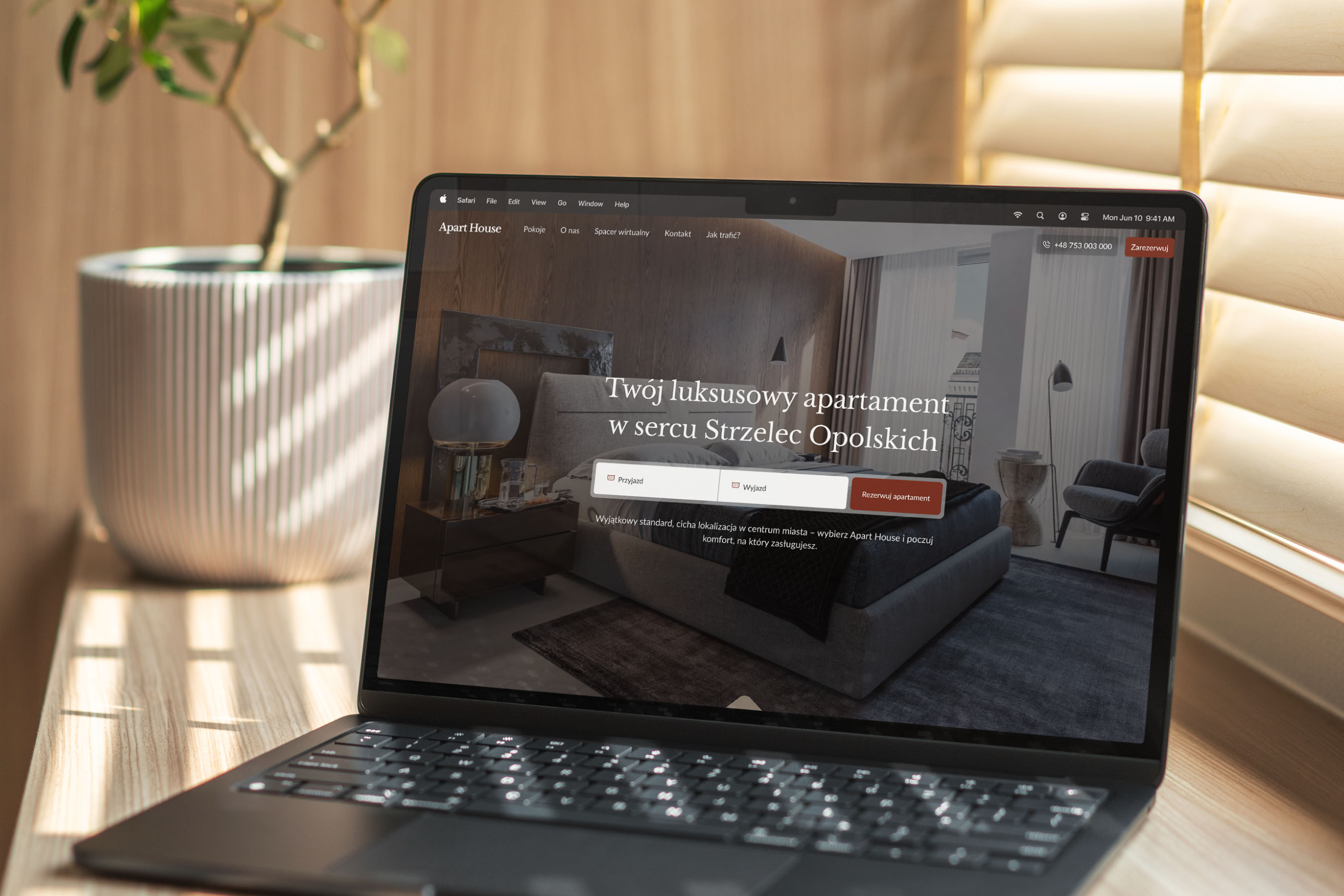 Apart House - projekt strony internetowej