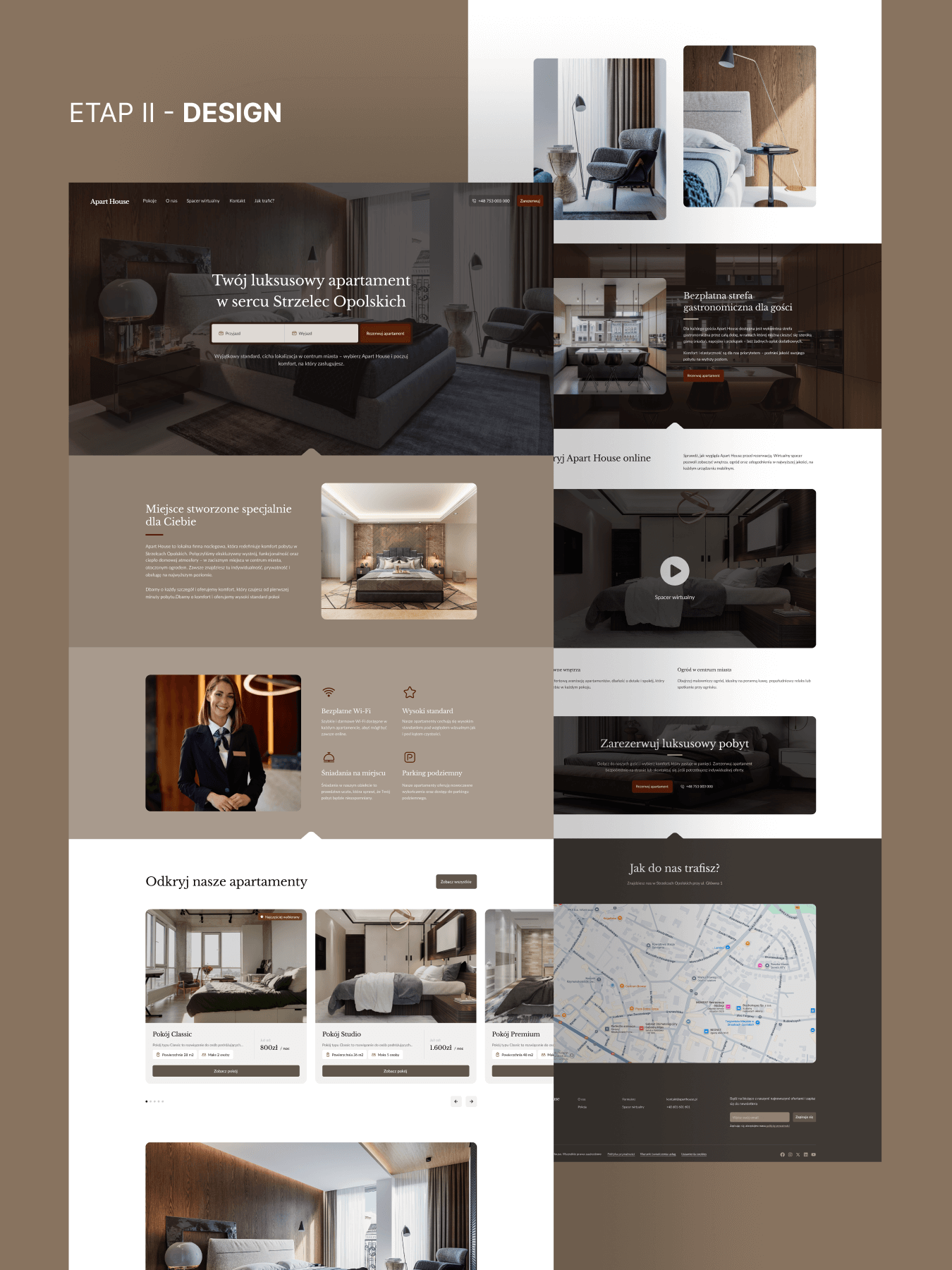 Apart House - projekt strony internetowej