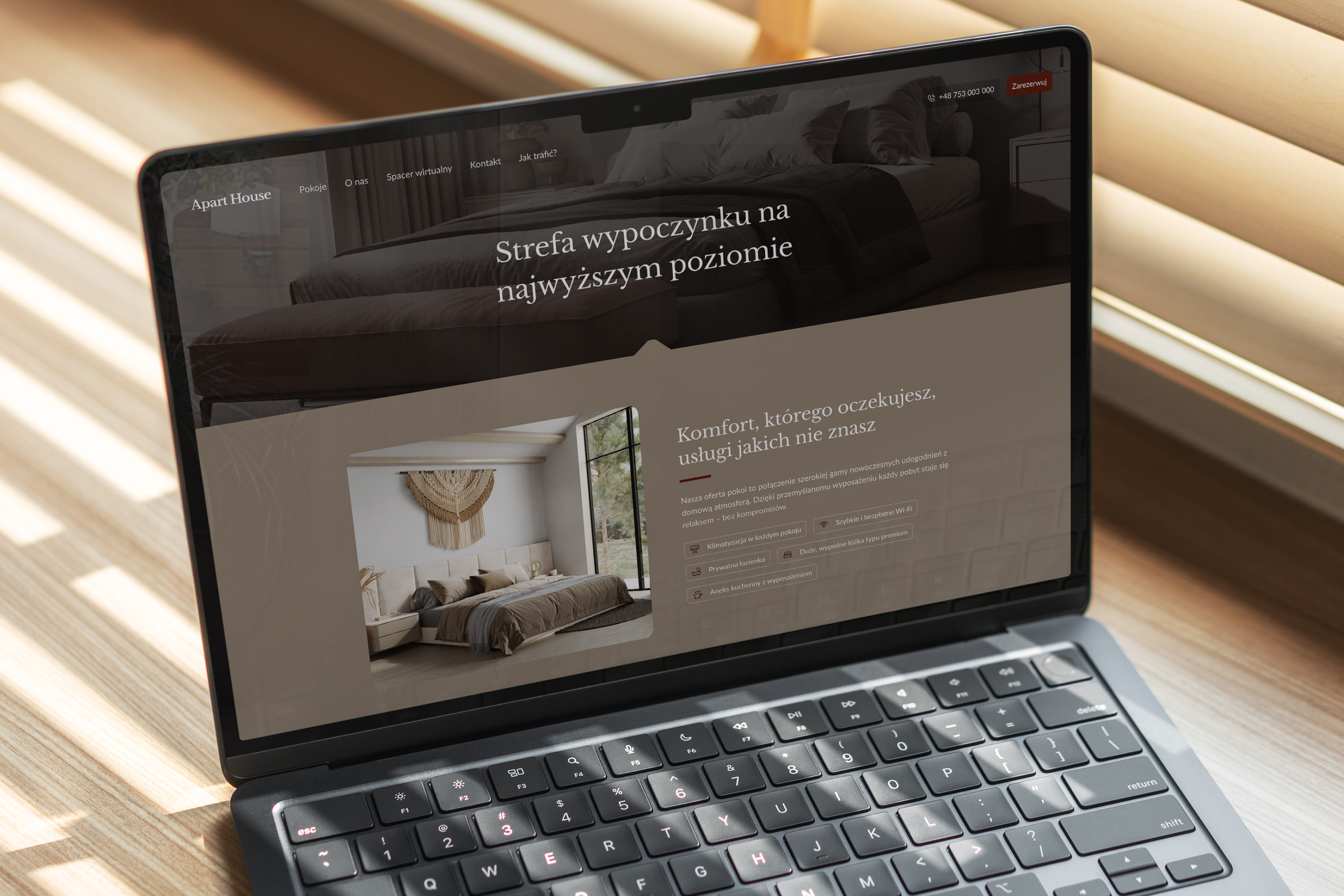 Apart House - projekt strony internetowej