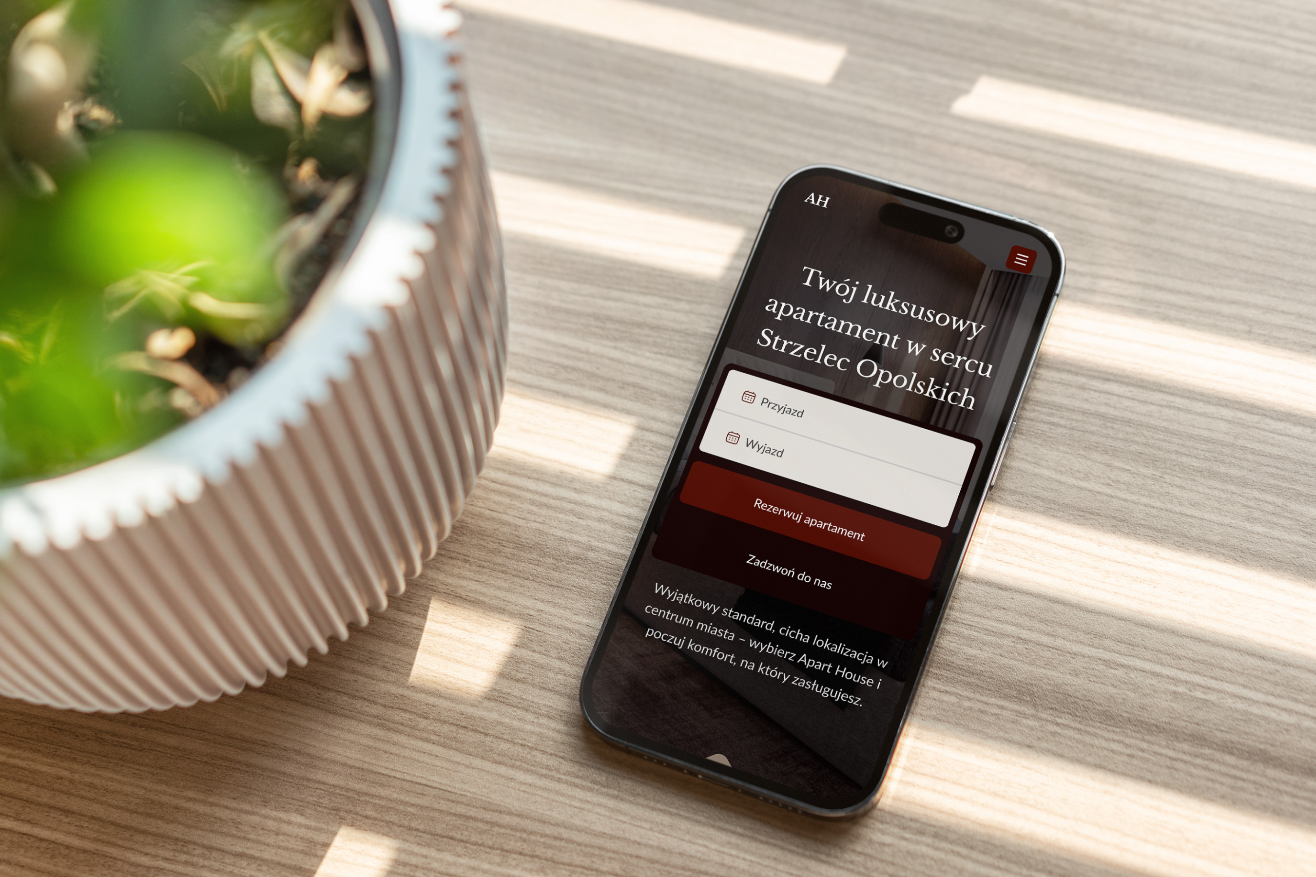 Apart House - projekt strony internetowej