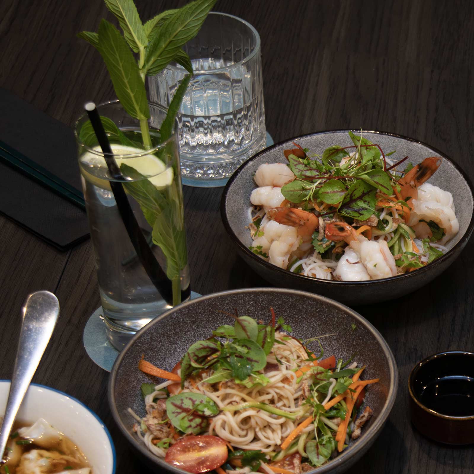 Halal options at Dumpling Mama'sIn Nelson Bay