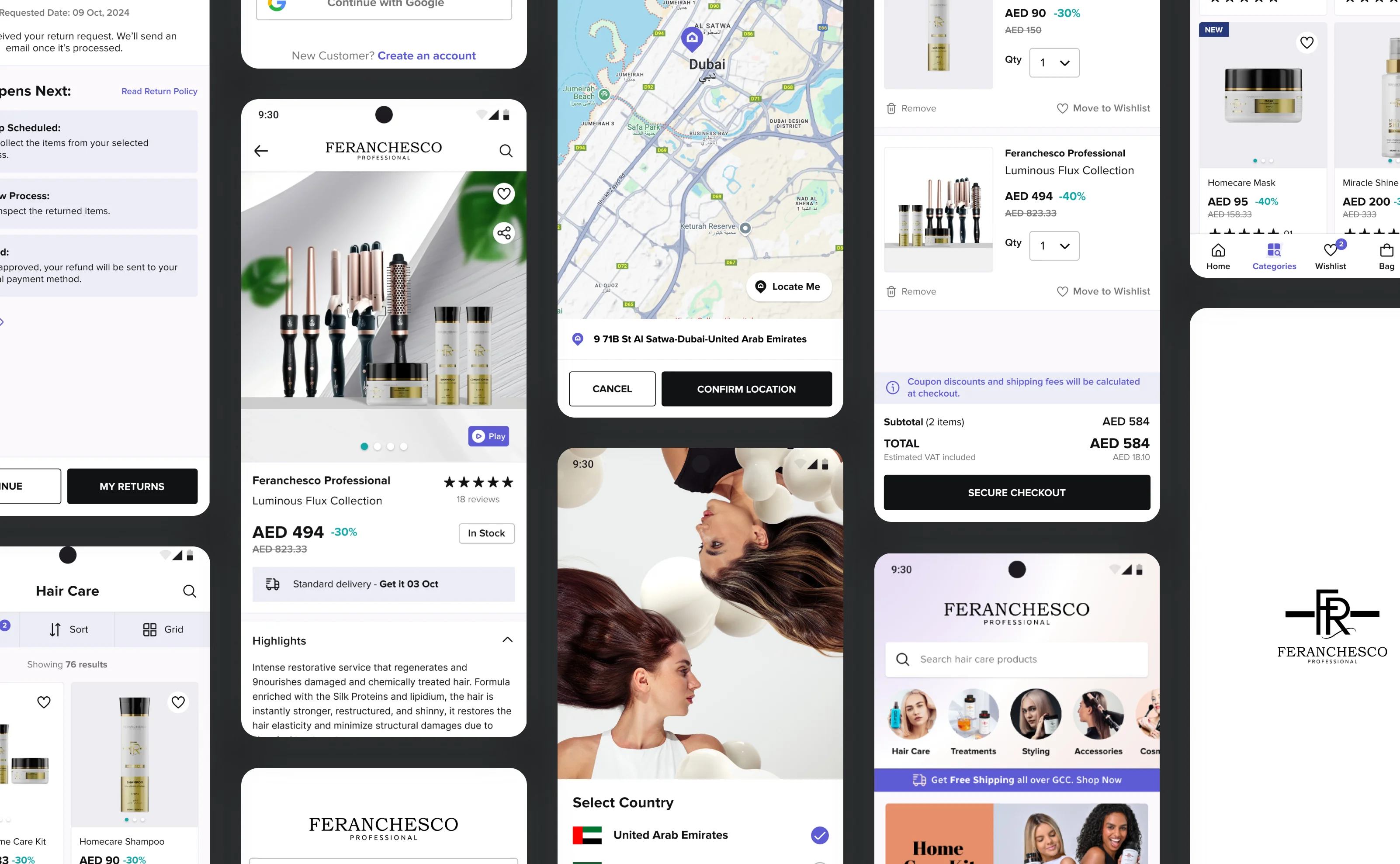 Feranchesco Professional Mobile App Designs