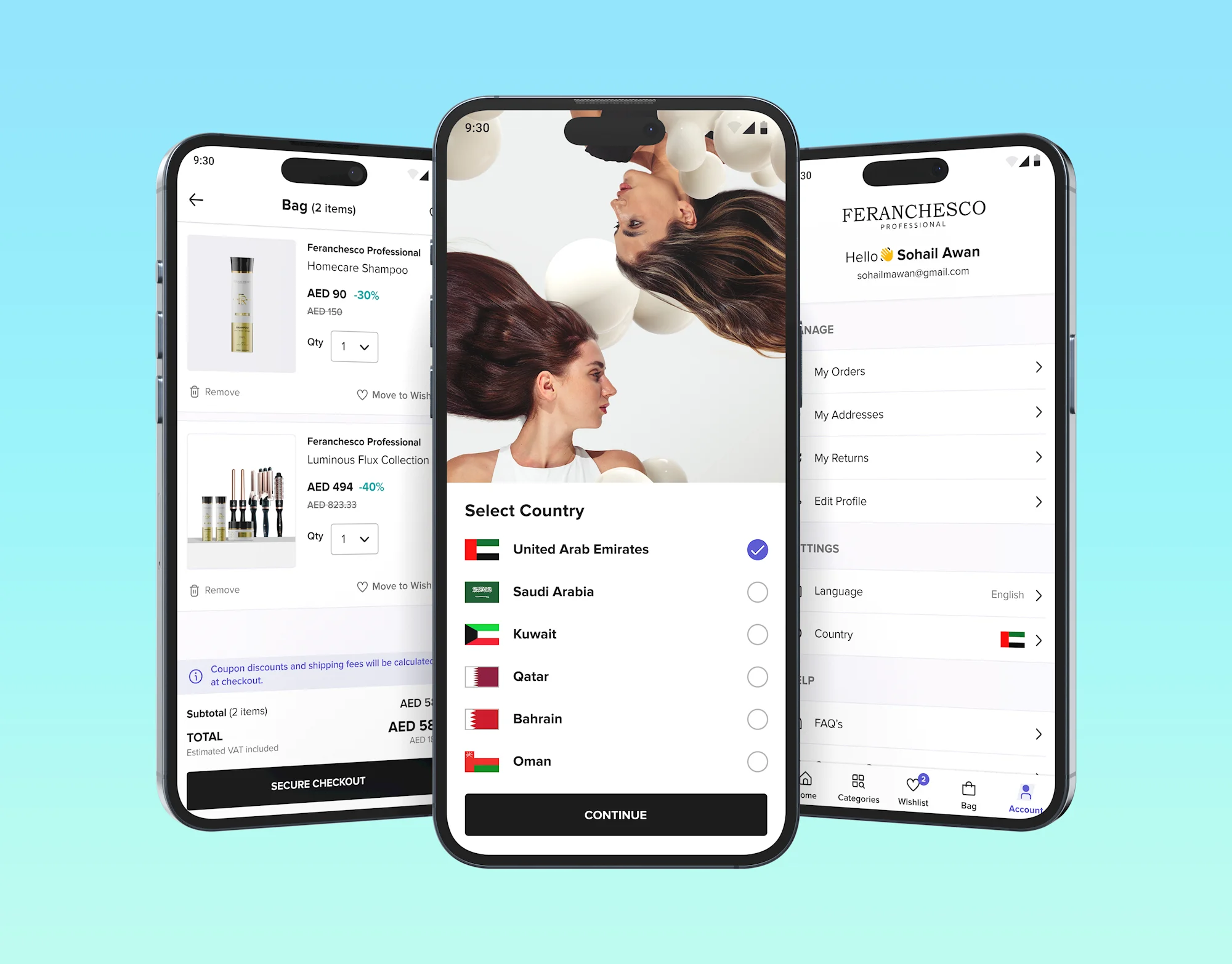 Feranchesco Professional Mobile App