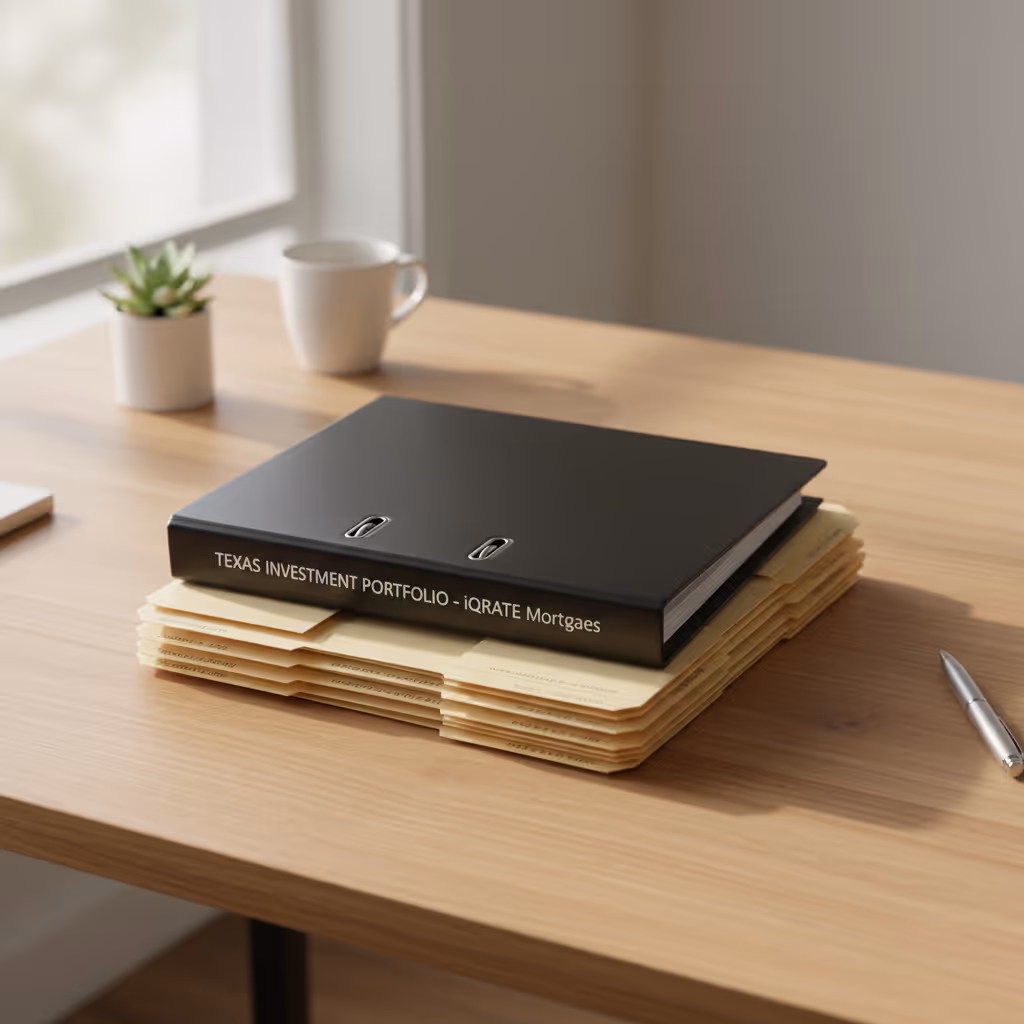 Investor reviewing a portfolio of rental properties.