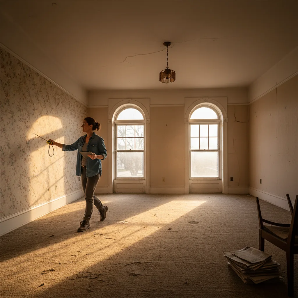 A house undergoing renovation, suitable for a fix-and-flip loan.