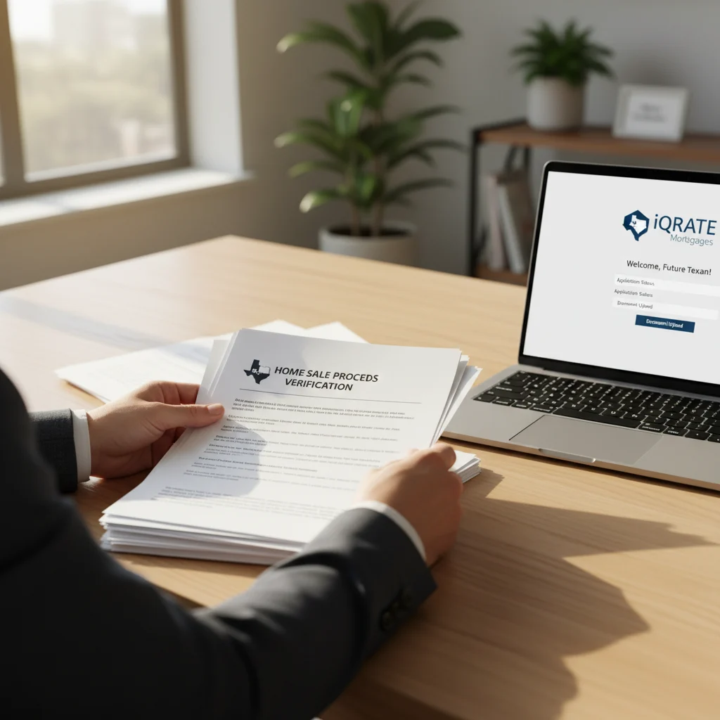 Person working remotely from a new Texas home.