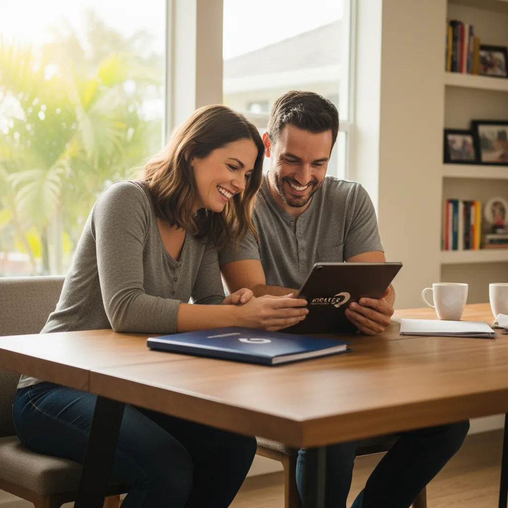 S-Corp owner planning mortgage strategy on a laptop.