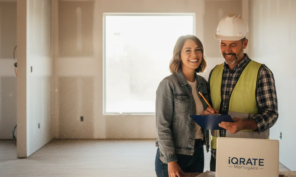 Couple and contractor discussing renovation plans in Texas.