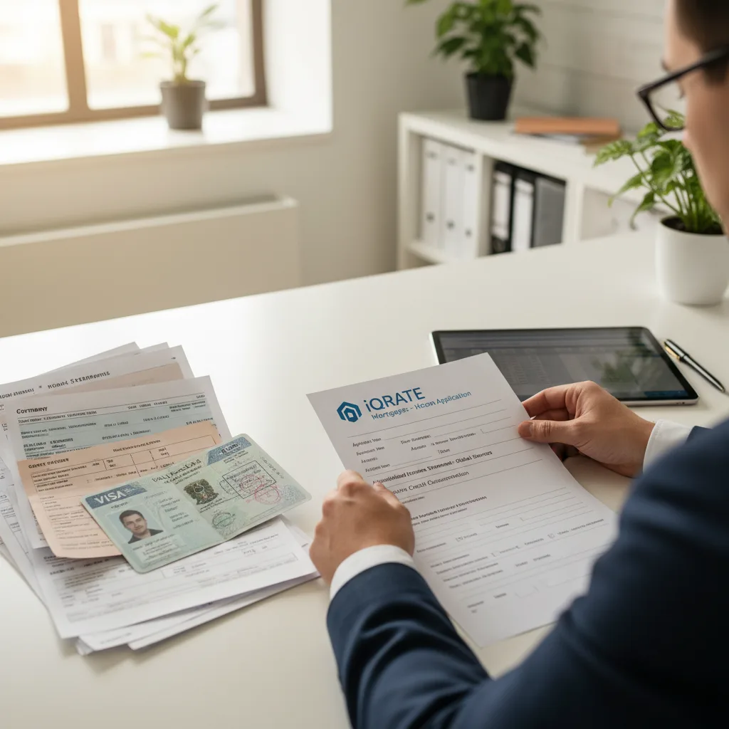 Financial documents for a foreign national loan application