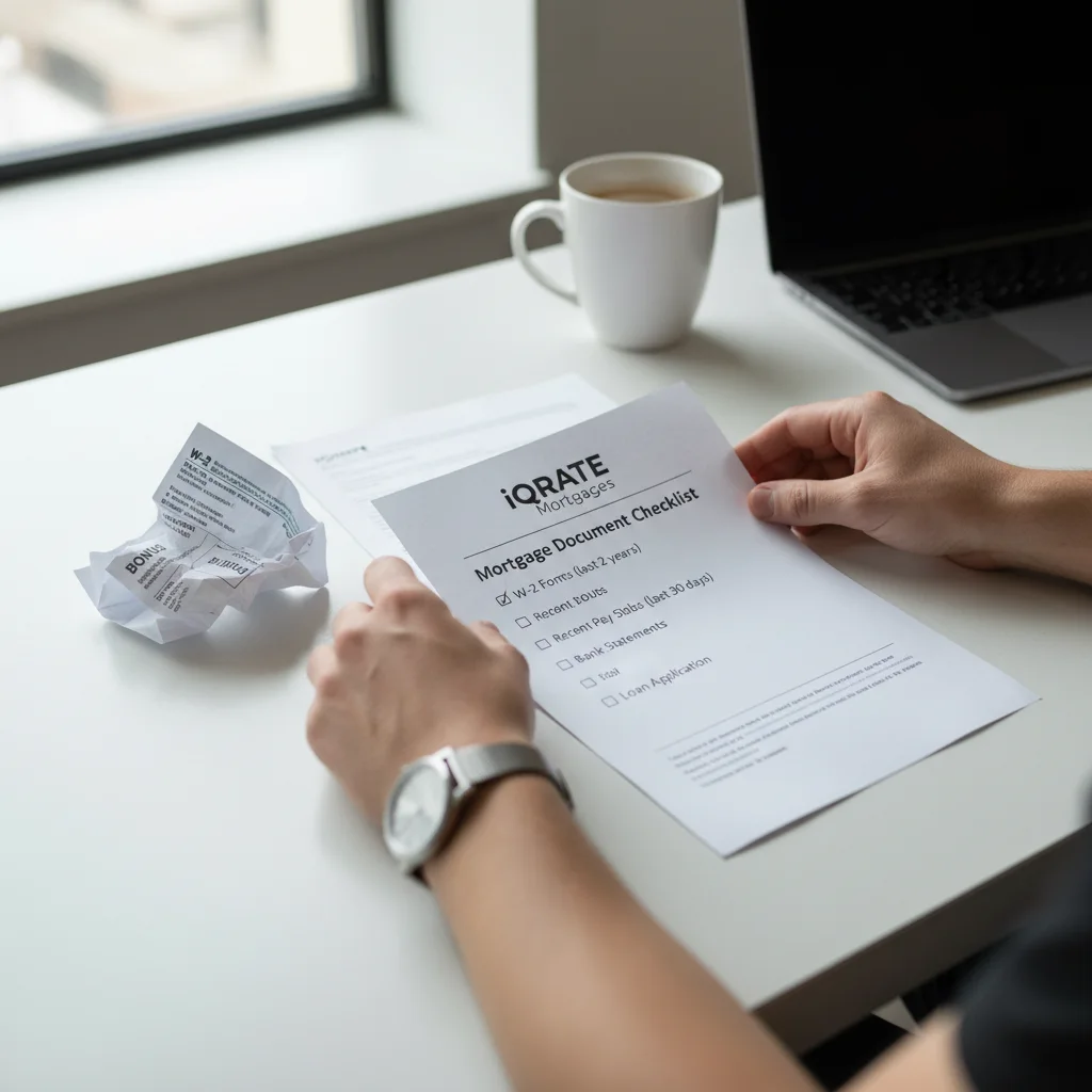 Providing income documentation to a mortgage lender