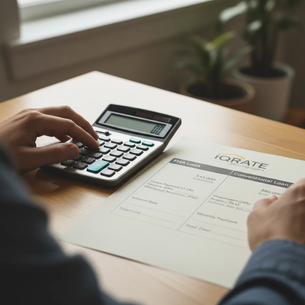 Comparing FHA and Conventional loan costs for a Nevada home.