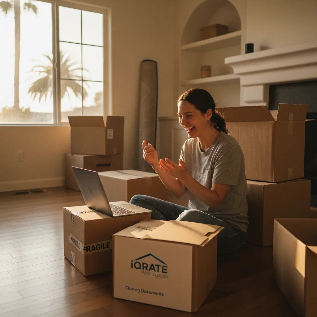 A lender reviewing mortgage pre-approval documents.