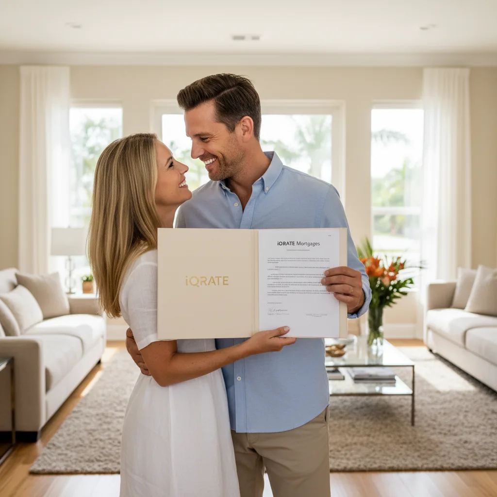 Business owner reviewing financial documents for a mortgage application.