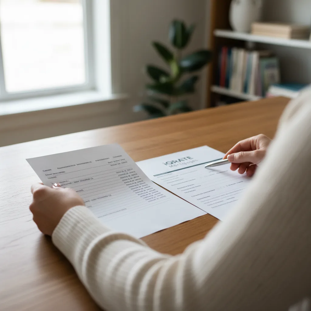 Stack of bills and receipts used for documenting non-traditional credit history.