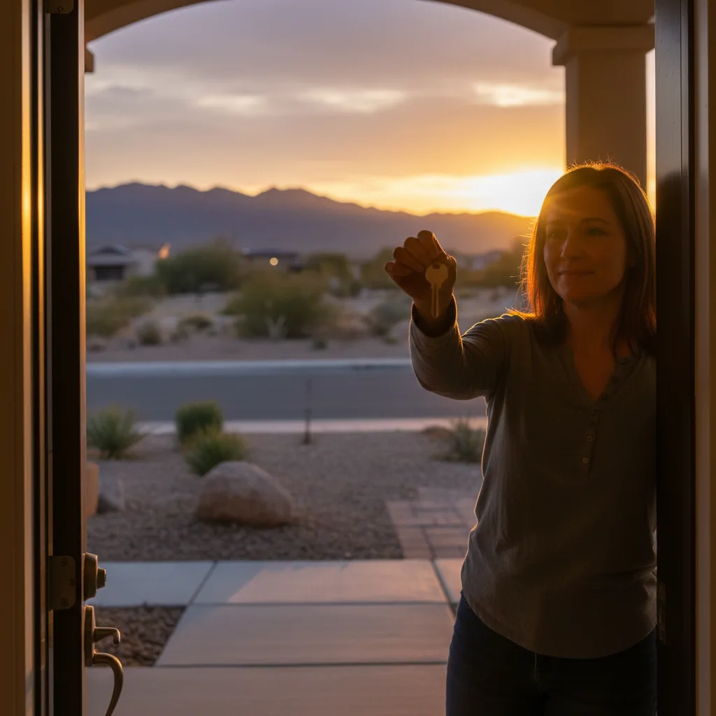 Frustrated person reviewing denied mortgage application paperwork.