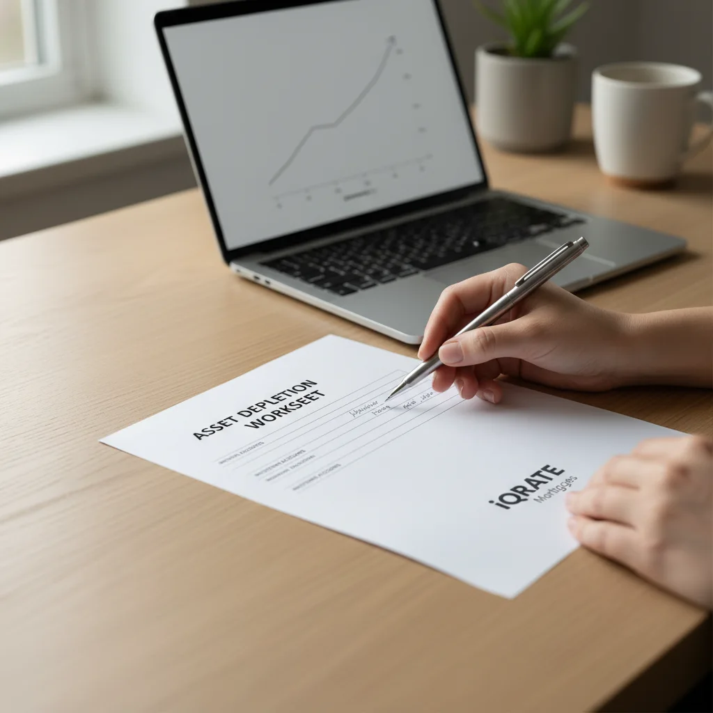 Illustration of tax forms and a calculator representing capital gains tax.