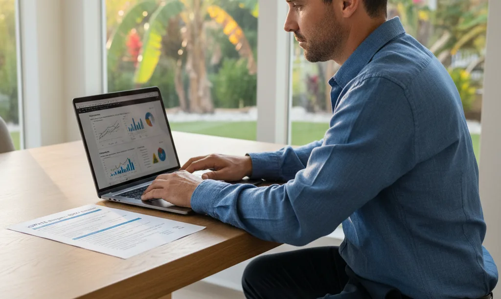 Investor reviews Florida DSCR analysis from iQRATE.