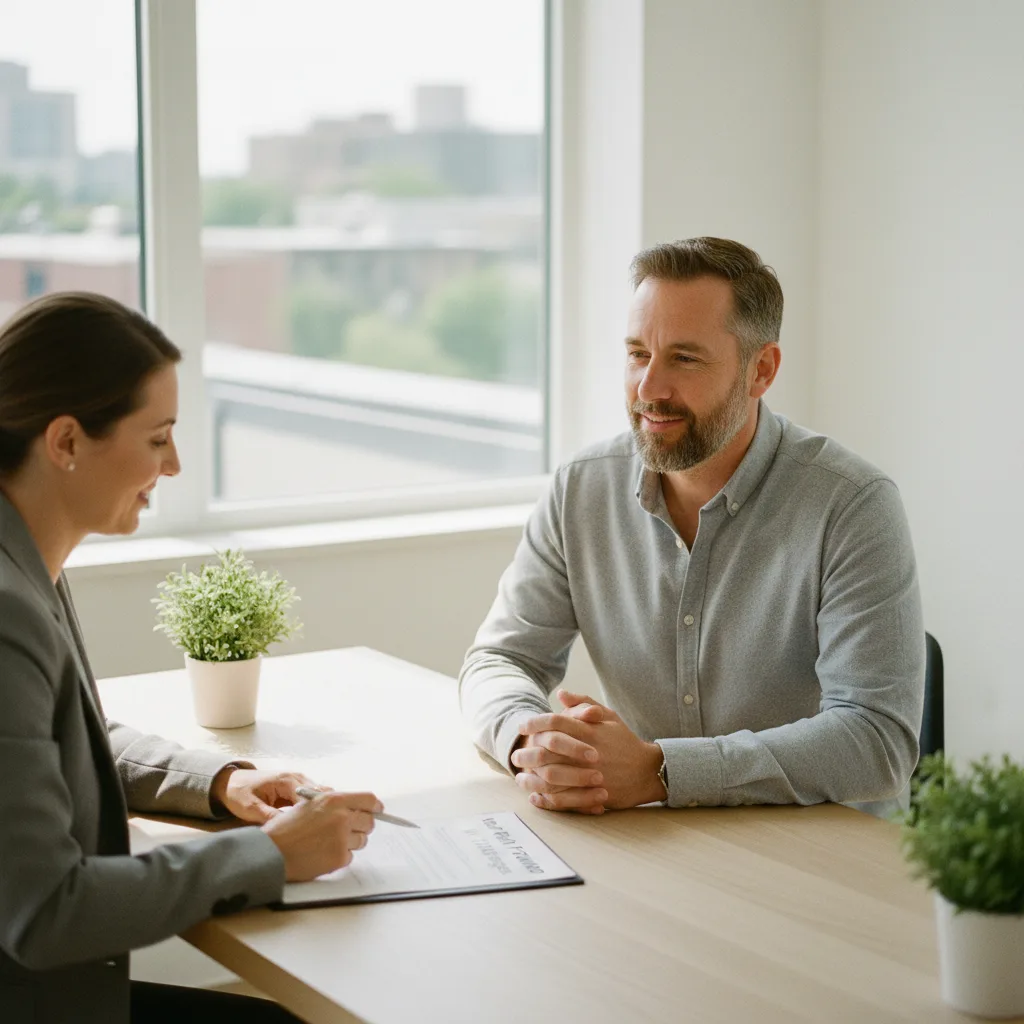 Financial documents being reviewed for a mortgage application.
