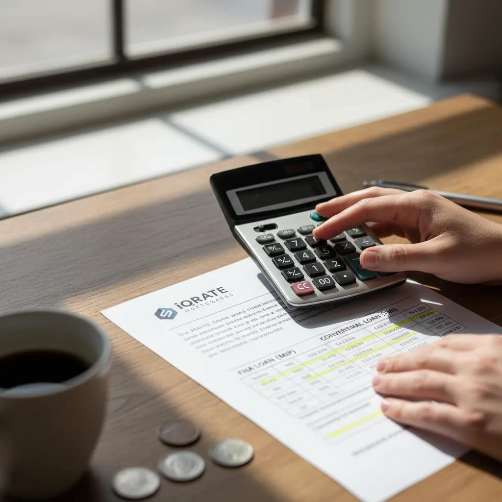 A homebuyer reviewing mortgage documents in Dallas, Texas