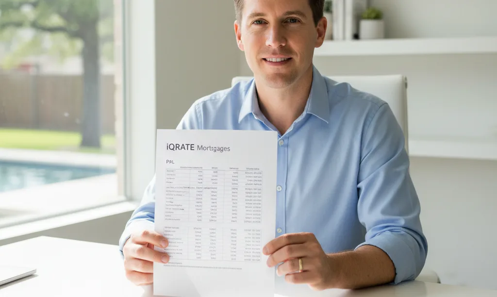 Self-employed Texan reviews P&L for mortgage qualification.