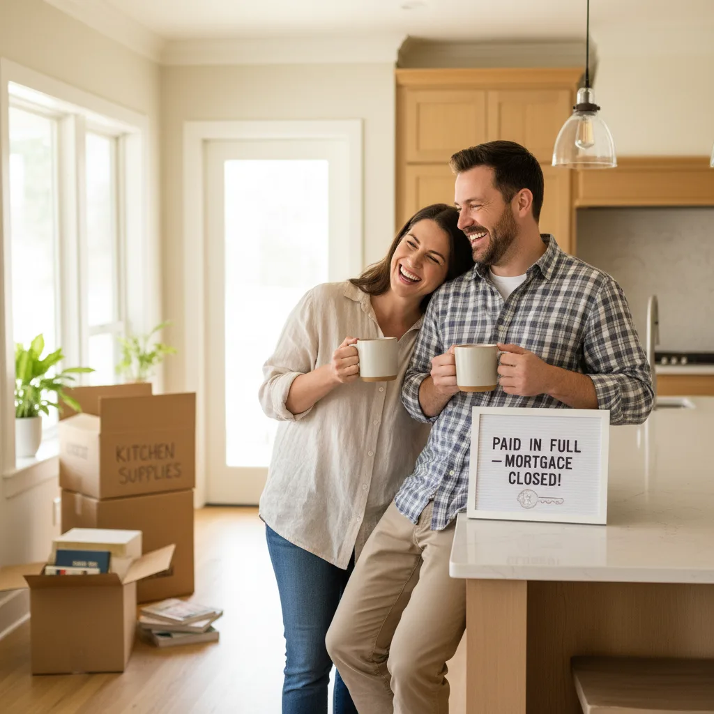 Business owner reviewing bank statements for a mortgage application.