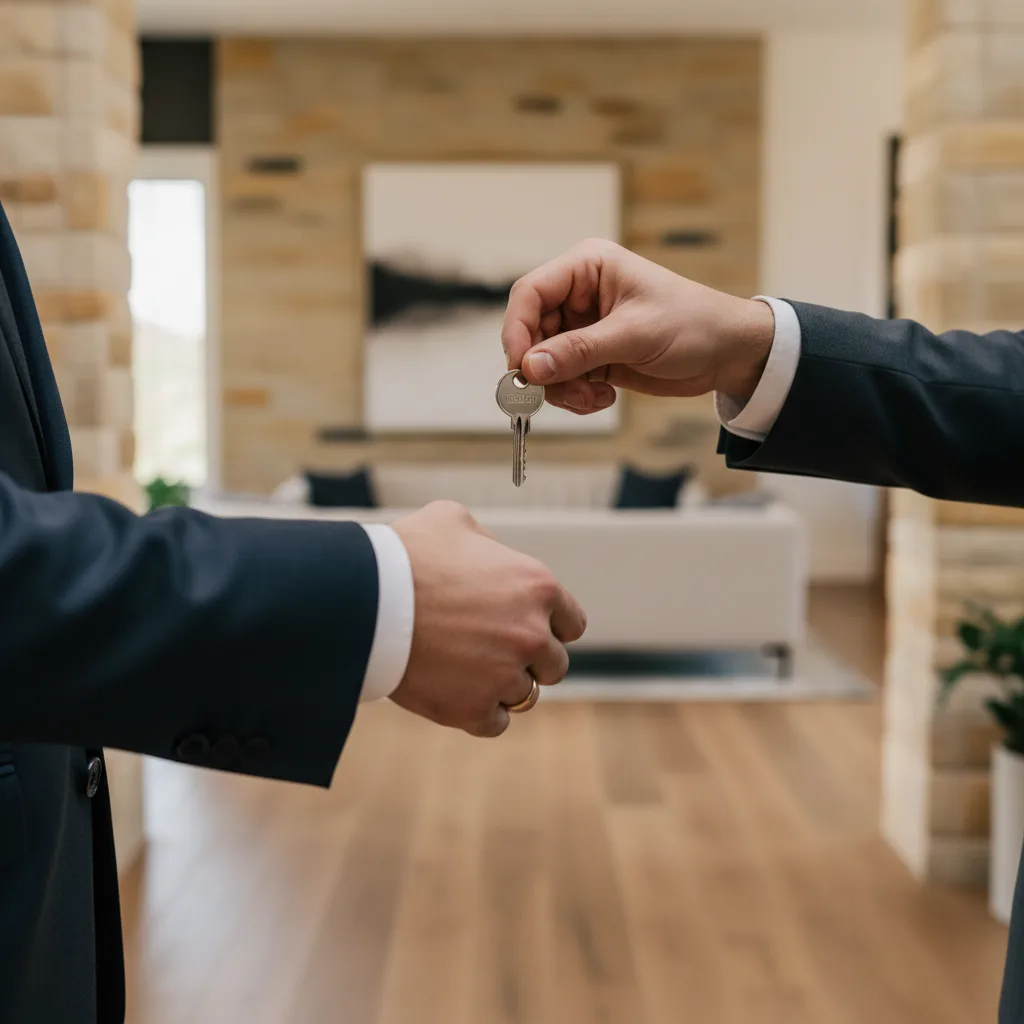 A luxury home facade, representing a property bought through a trust.