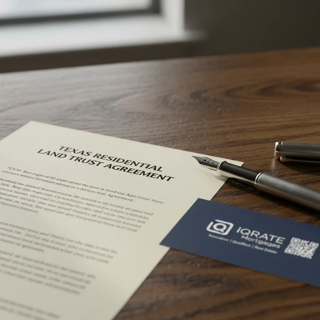 A person reviewing mortgage documents, symbolizing the trust-based financing process.