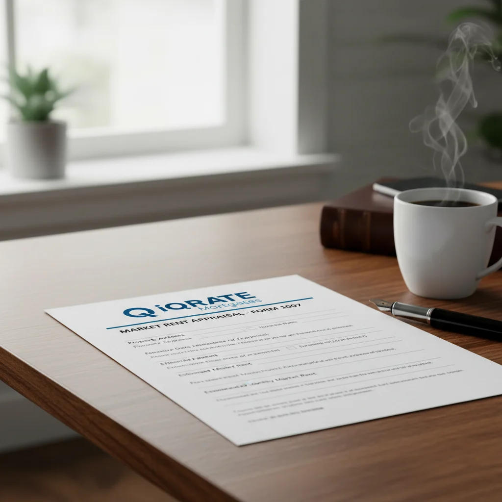 Close-up of an appraisal document and a calculator.