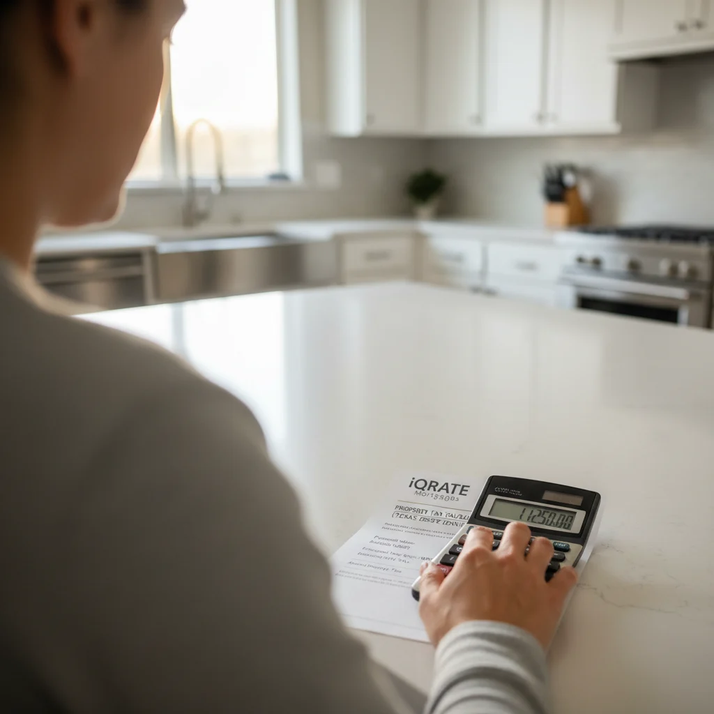 A new construction home in a Texas suburb.