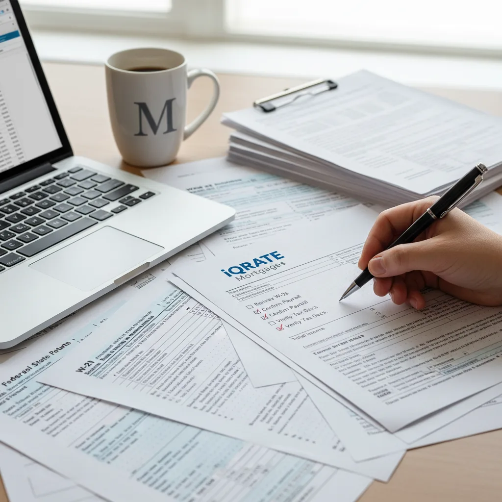 Self-employed person working on a laptop in a home office.