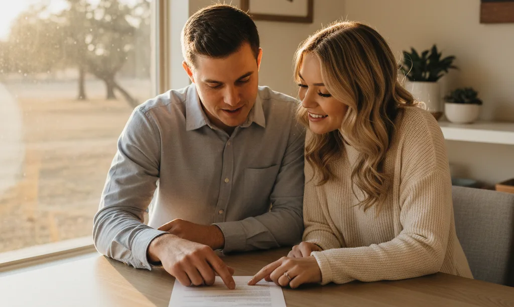 Unmarried couple planning their Texas home purchase.