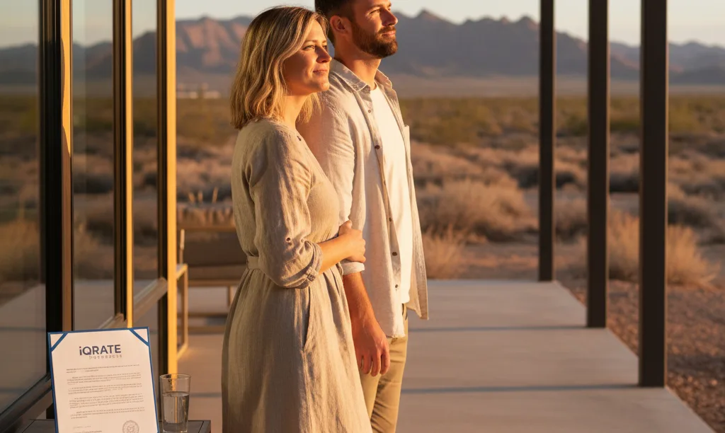 Couple celebrates their new Nevada home purchase.