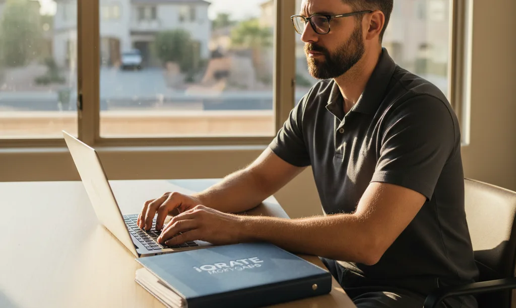 Self-employed homebuyer strategically planning a Nevada mortgage.