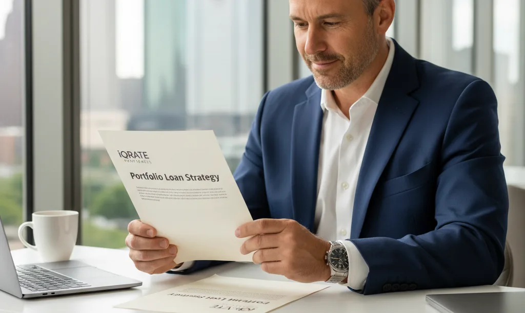 Investor reviews portfolio loan strategy from iQRATE Mortgages.