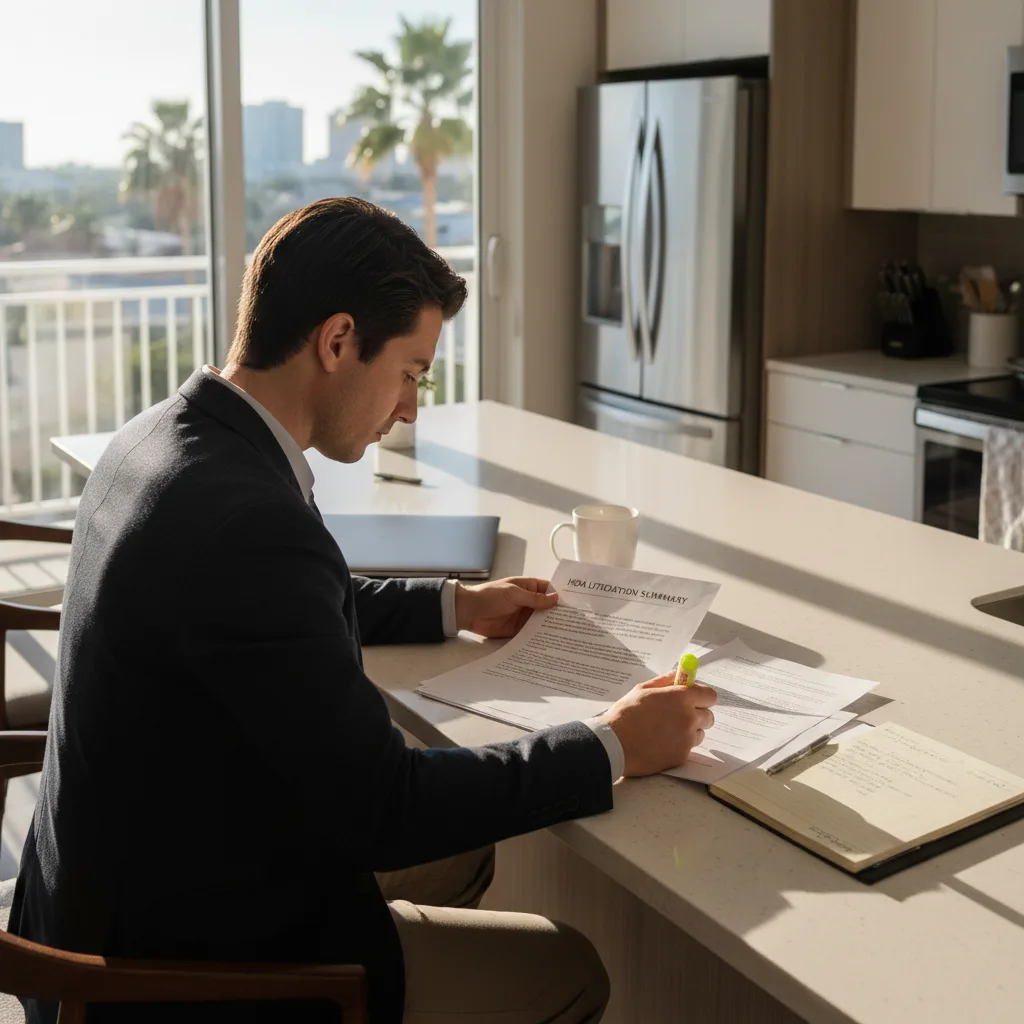 Reviewing public court records for an HOA lawsuit online