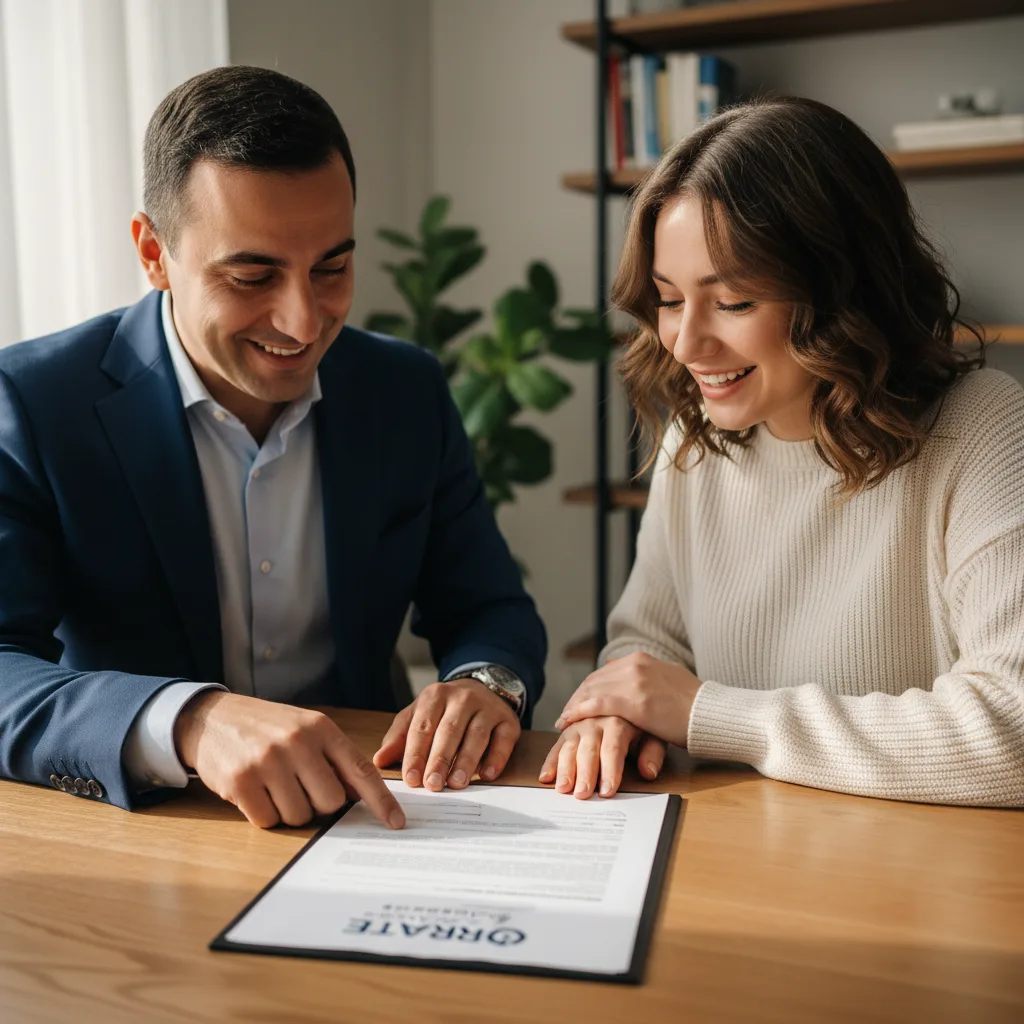 Calculator and documents illustrating FHA home loan costs