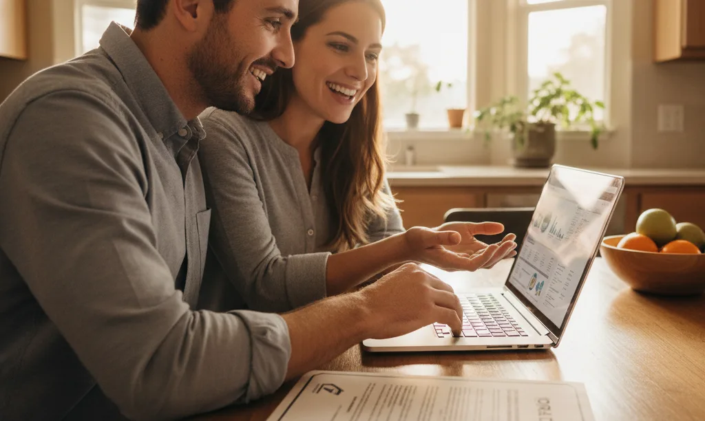 Couple reviewing iQRATE Mortgages loan options in Sacramento.