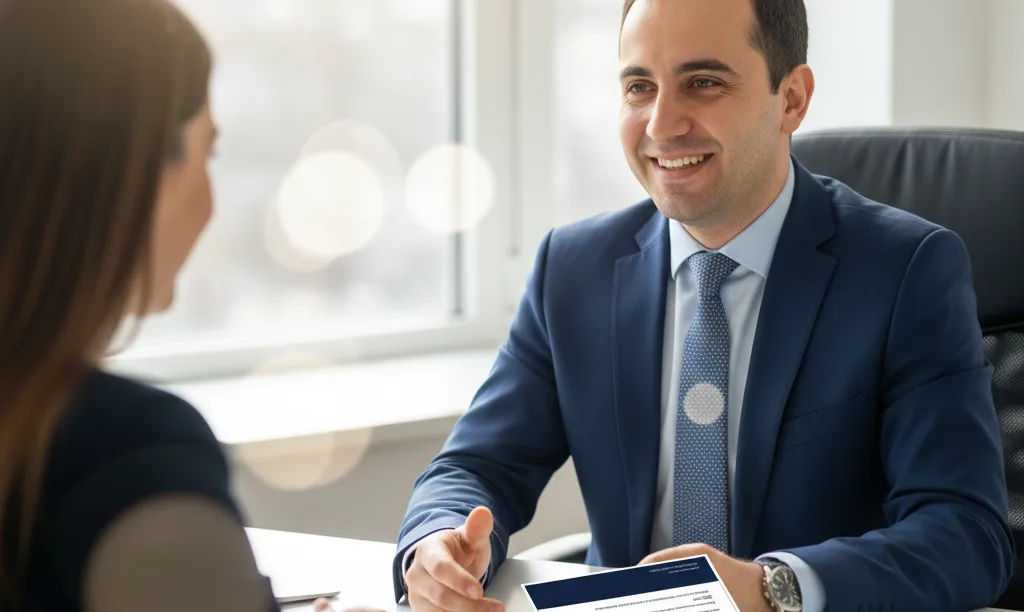 Mortgage expert David Ghazaryan advising clients at iQRATE.