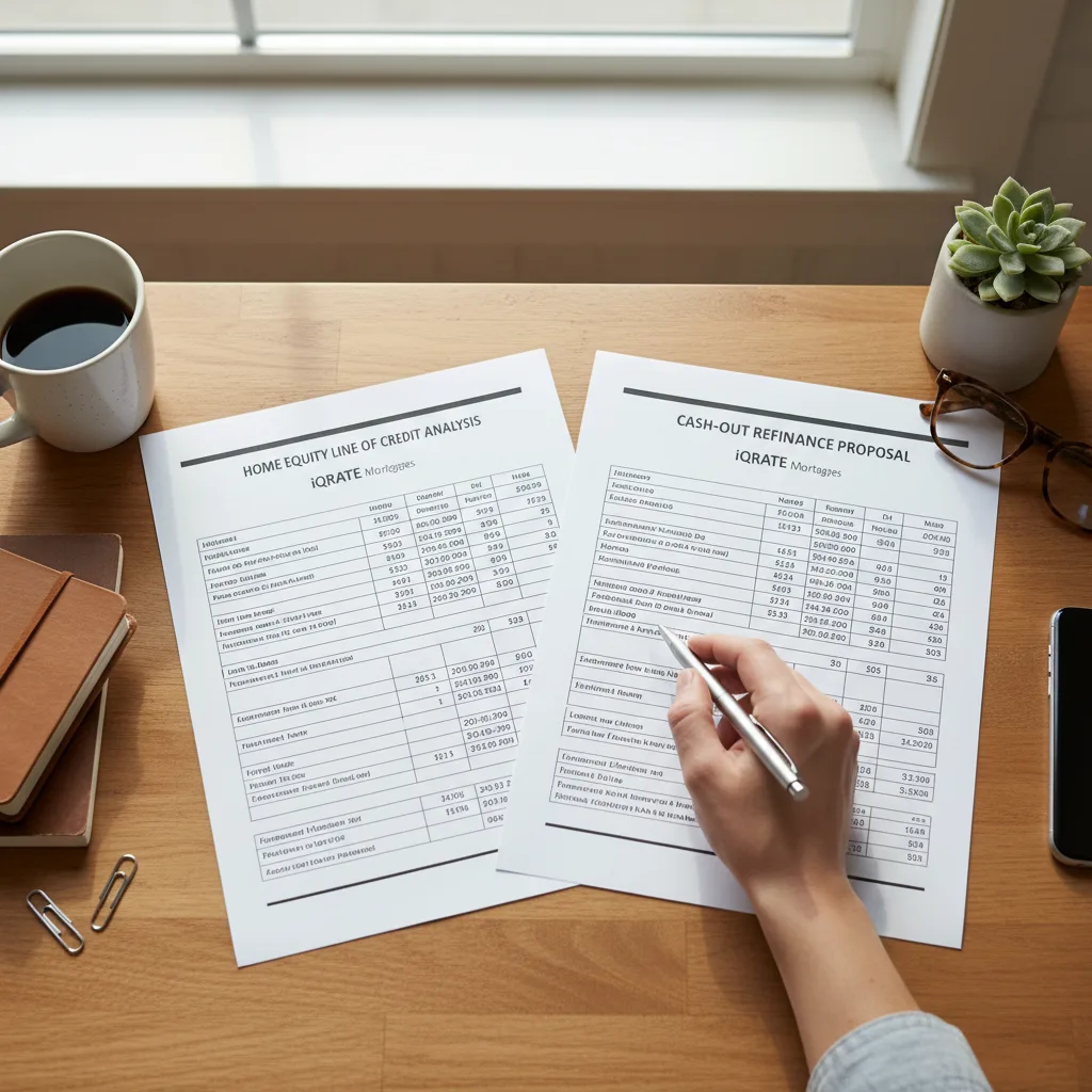 A homeowner calculating payments for a rental property down payment.