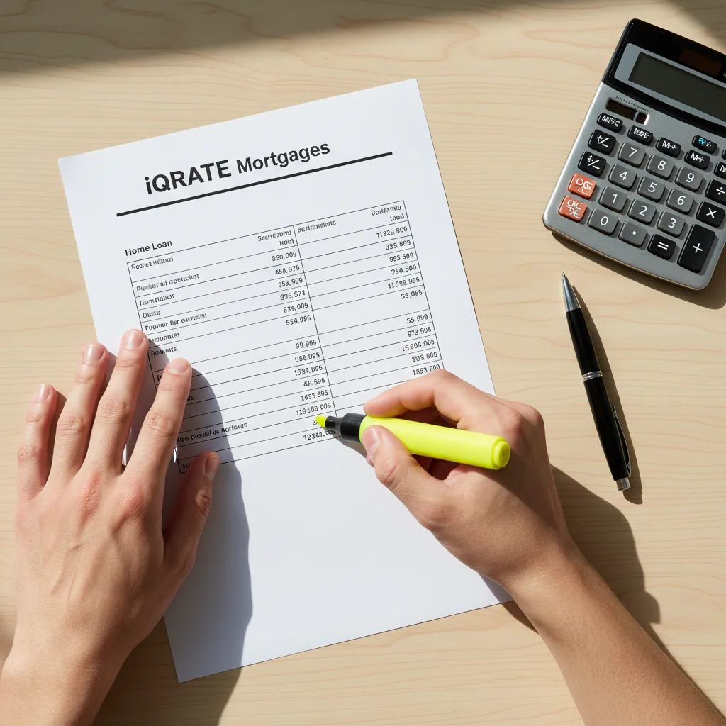 A person organizing documents and financial statements on a desk.