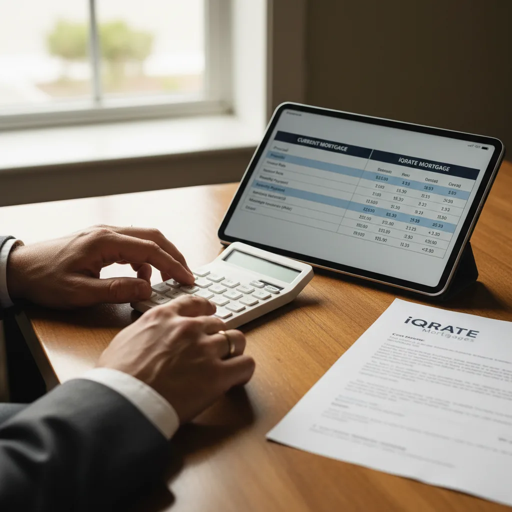 A family looking at mortgage paperwork for their Florida home.