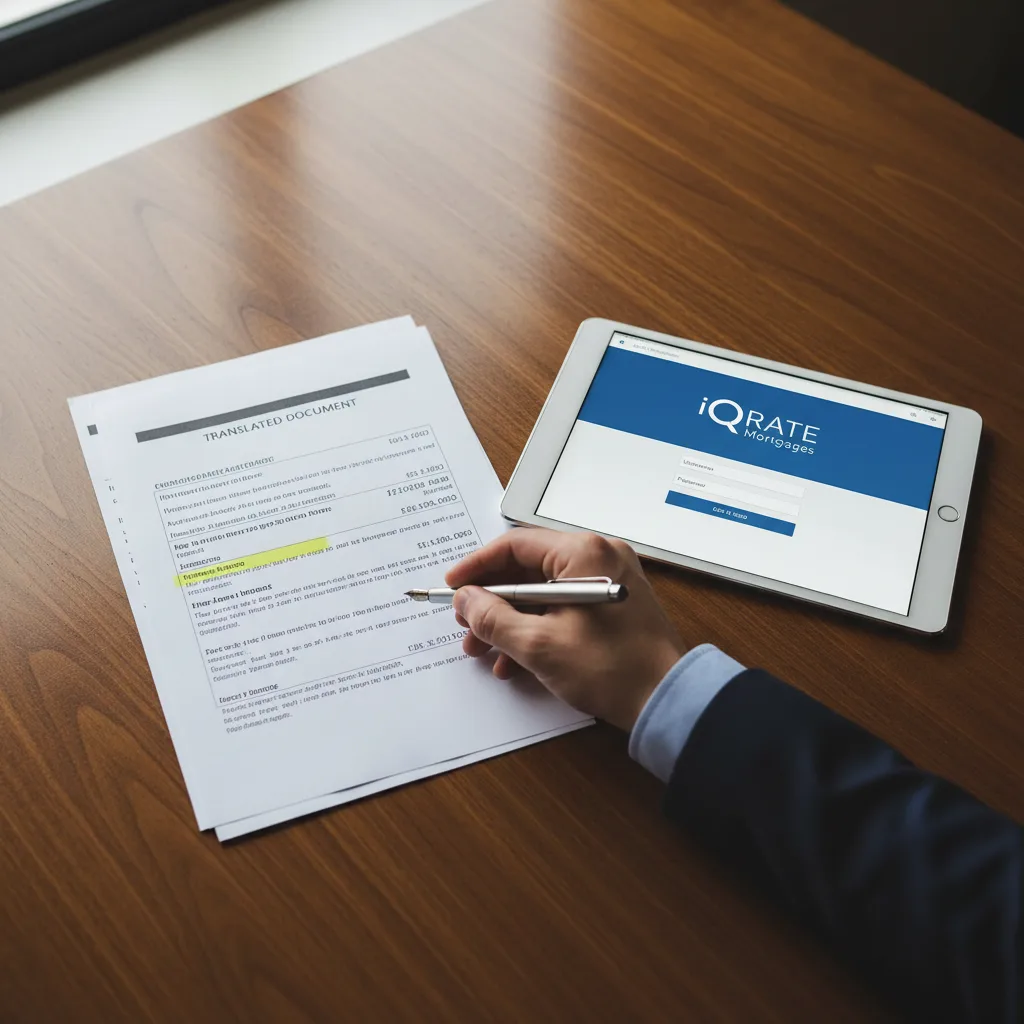 Investor reviewing rental property loan options