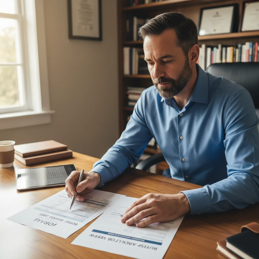 Organizing financial documents for a jumbo loan application.