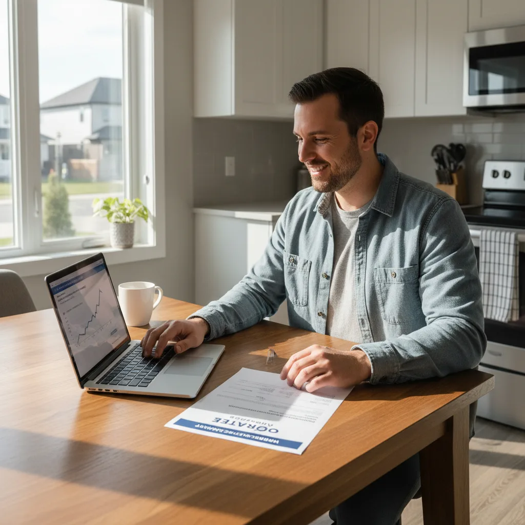 Veteran standing in front of a multi-family home, fulfilling VA owner-occupancy requirements.