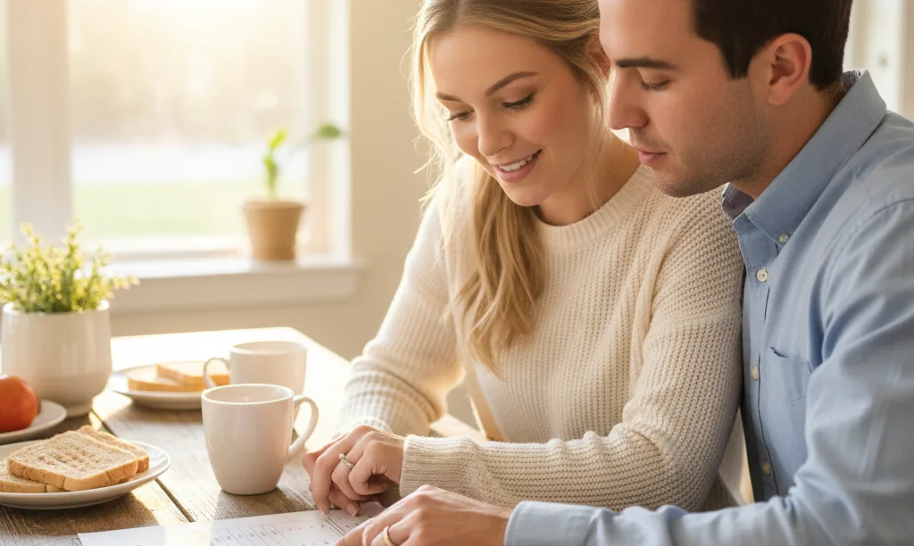 Couple comparing Florida mortgage options from iQRATE.