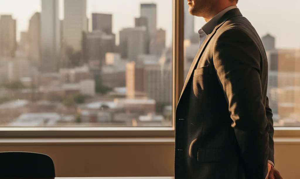 Investor reviews iQRATE Mortgages portfolio in Dallas office.