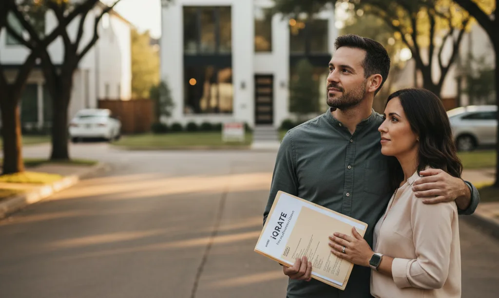 Couple considering a home purchase in Houston.