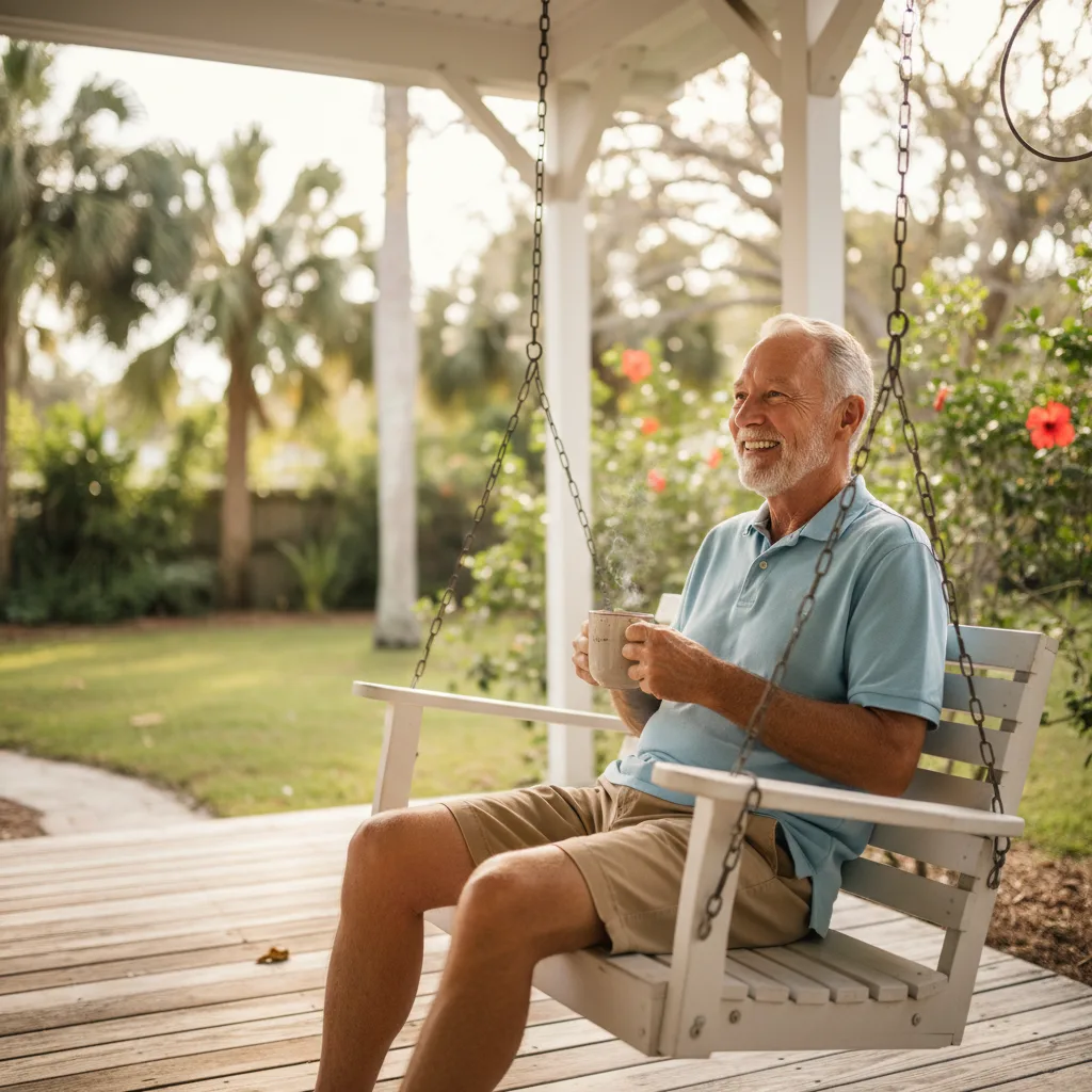 Veteran analyzing mortgage refinance documents.