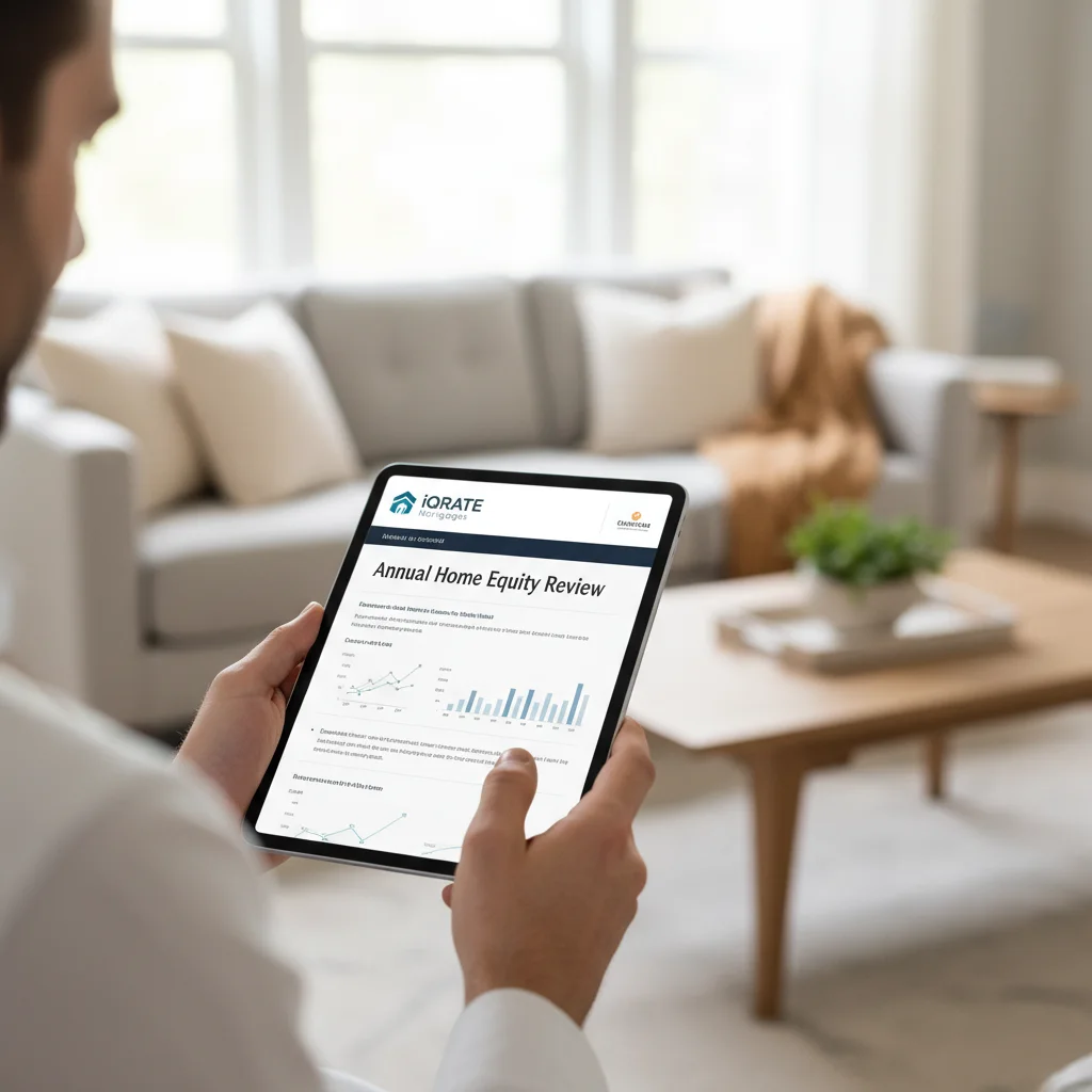 A real estate agent advising clients on home wealth