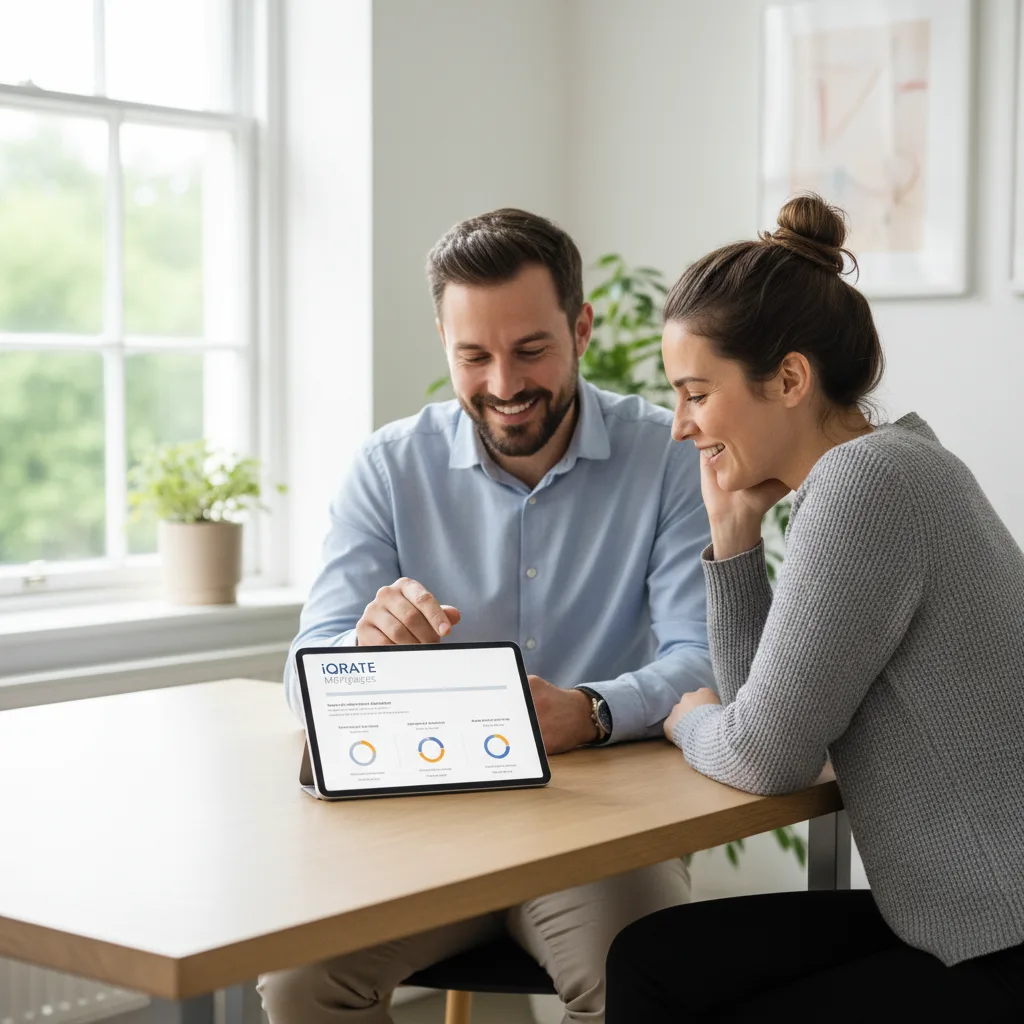 Nurse reviewing documents for mortgage application